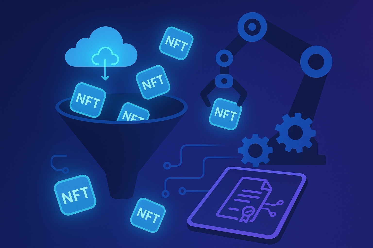 Automated NFT airdrop ( URI Remit )