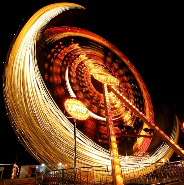Fun At An Amusement Park
