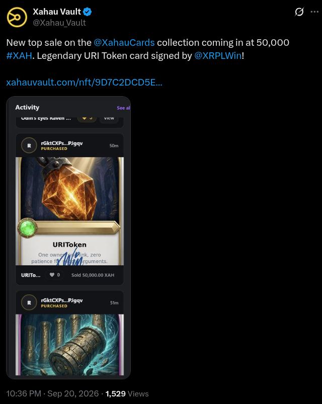 Large Sale On Xahau Vault