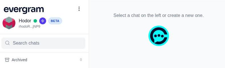 Evergram User Interface