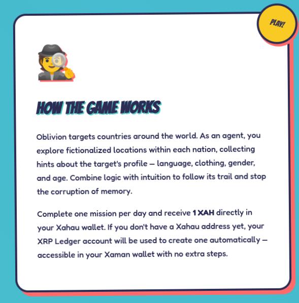 Trace Initiative XAH Game