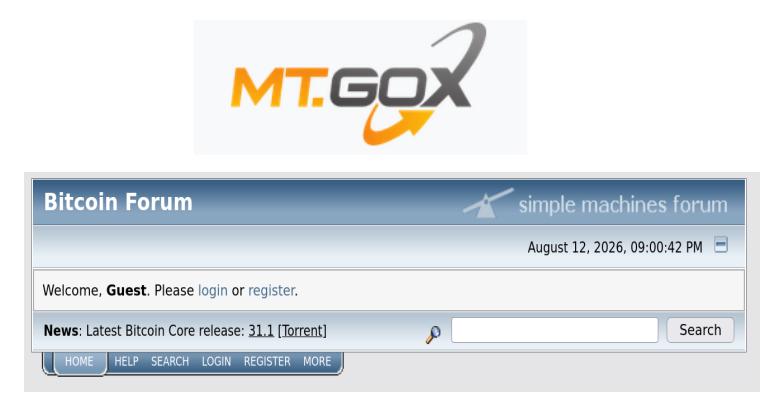 Mt GOX & The Bitcointalk Forum