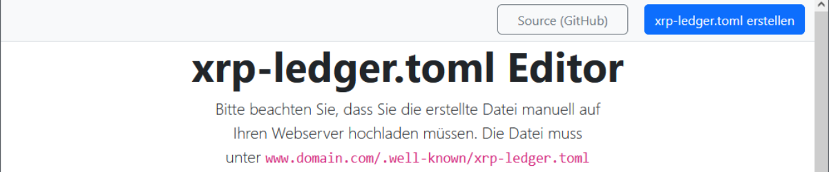 XrplTomlEditor banner