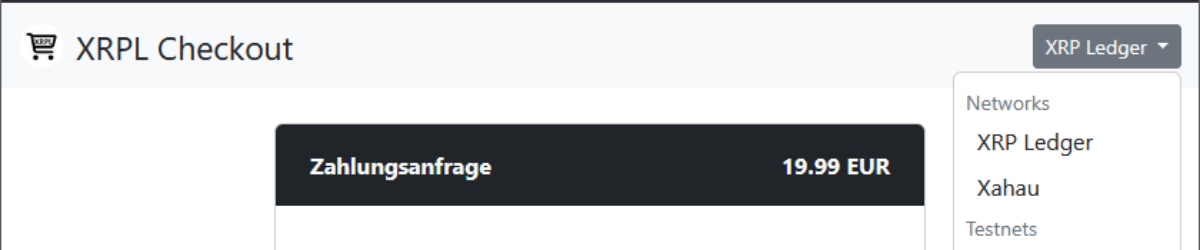 XRPL Checkout banner